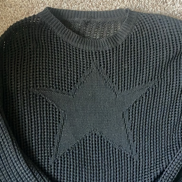 Warm Knit Star Design Cover Up Top - Picture 2 of 4